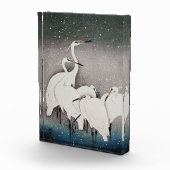 Japans Egrets Koson kranen wintersneeuw Fotoblokken (Rechts)