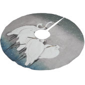 Japans Egrets Koson kranen wintersneeuw Kerstboom Rok (Gekanteld)