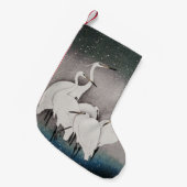 Japans Egrets Koson kranen wintersneeuw Kleine Kerstsok (Voorkant (Hangend))