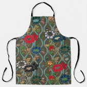 Japans Elegantie:  bloemen Schort (Voorkant)