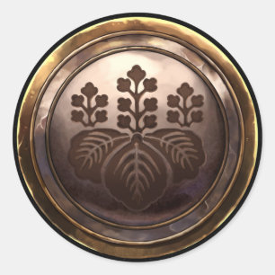 Japans embleem (Kamon) Ronde Sticker