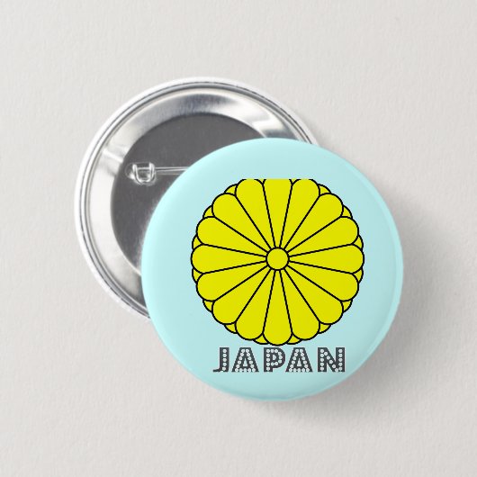 Japans embleem ronde button 5,7 cm (Voorkant /achterkant)