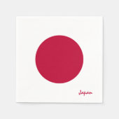 Japans en Japans Flag party mode / sportfans Servet (Voorkant)