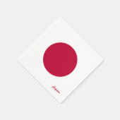 Japans en Japans Flag party mode / sportfans Servet (Hoek)