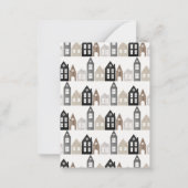 Japans en kerstrecycleerders 3 foto's notitiekaartje (Achterkant)