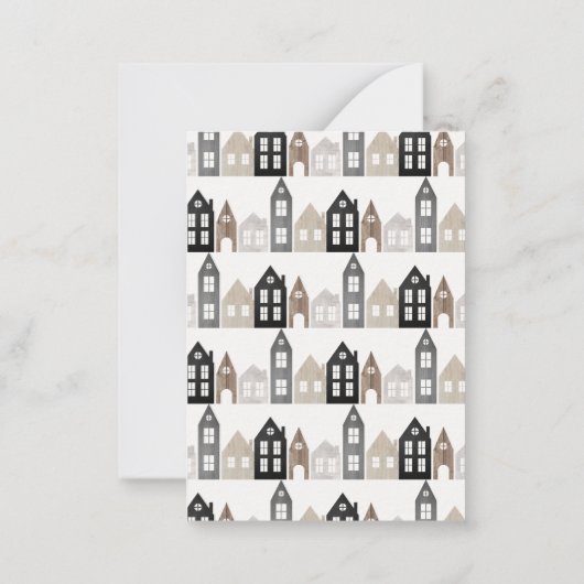 Japans en kerstrecycleerders 3 foto's notitiekaartje (Achterkant)