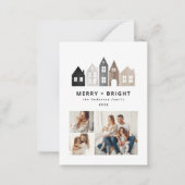 Japans en kerstrecycleerders 3 foto's notitiekaartje (Voorkant)