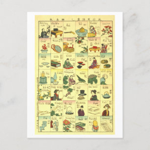  Japans-Engelse vertaaltabel Briefkaart