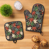 Japans Esdoornblad Ovenwant & Pannenlap Set (Top down)
