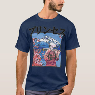Japans estheticum - Samurai Girl - Cherry Blossom T-shirt