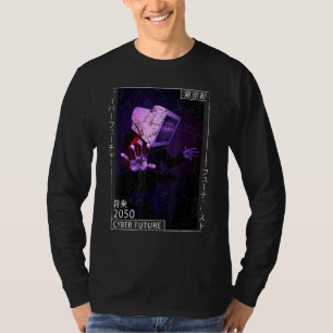 Japans esthetisch Cyberpunk Cyborg 80s Futurisme T-shirt