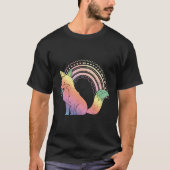 Japans Esthetisch Ga Dier Regenboog Pastel Gothic  T-shirt (Voorkant)
