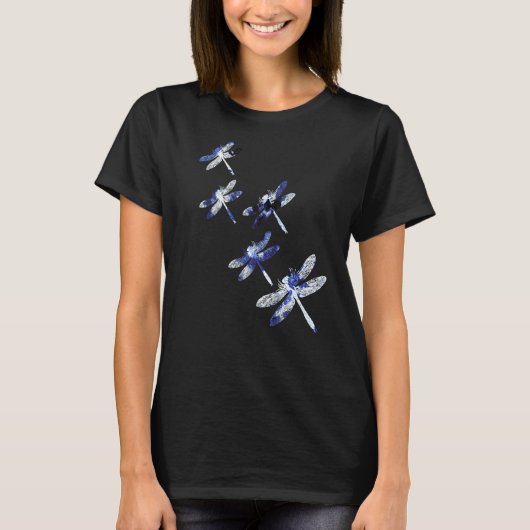 Japans esthetisch shibori-schildertje t-shirt (Voorkant)