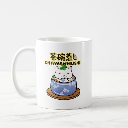 Japans eten Chawanmushi Kat Koffiemok (Links)