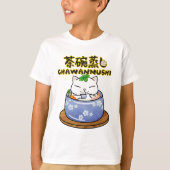 Japans eten Chawanmushi Kat T-shirt (Voorkant)