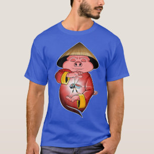 Japans eten I Maki Lover I Asian Sushi Pig Premi T-shirt
