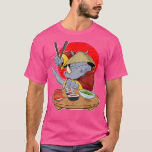 Japans eten I Maki Lover I Samurai Sushi Rhino T T-shirt