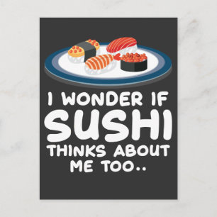 Japans eten kawaii Foodie Gift for Sushi Fans Briefkaart