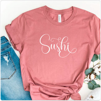 Japans eten, moderne sushi, sushi eten t-shirt