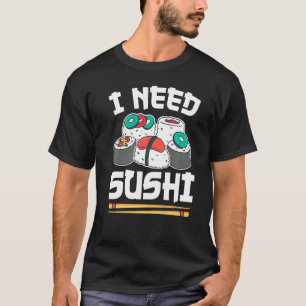 Japans eten sushi broodje ik nodig sushi premium t-shirt