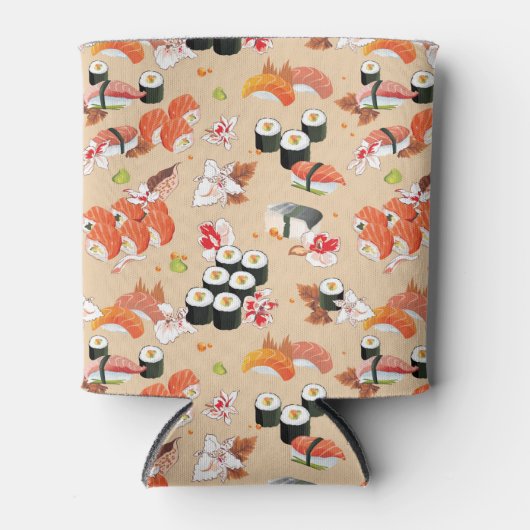 Japans eten: Sushi Pattern 3 Blikjeskoeler (Voorkant)