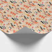 Japans eten: Sushi Pattern 3 Cadeaupapier (Hoek)