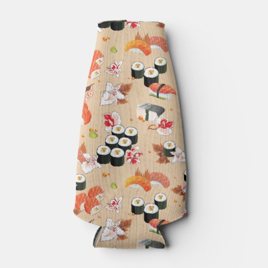 Japans eten: Sushi Pattern 3 Flesjeskoeler (Voorkant)