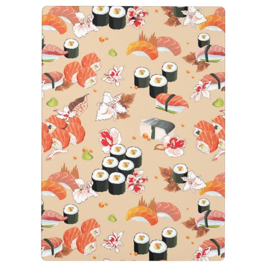 Japans eten: Sushi Pattern 3 Klembord (Achterkant)