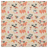 Japans eten: Sushi Pattern 3 Stof (Swatch)