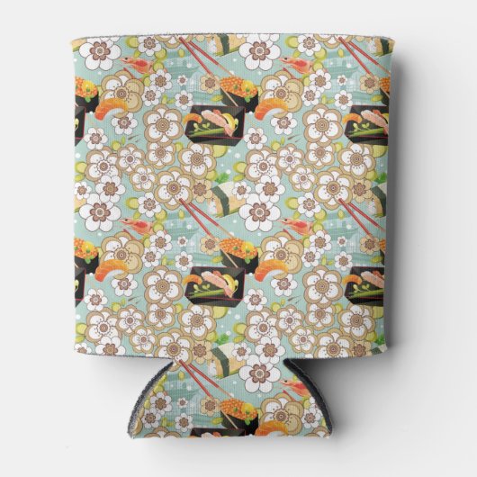 Japans eten: Sushi Pattern 4 Blikjeskoeler (Voorkant)