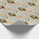 Japans eten: Sushi Pattern 4 Cadeaupapier (Hoek)