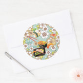 Japans eten: Sushi Pattern 4 Ronde Sticker (Envelop)