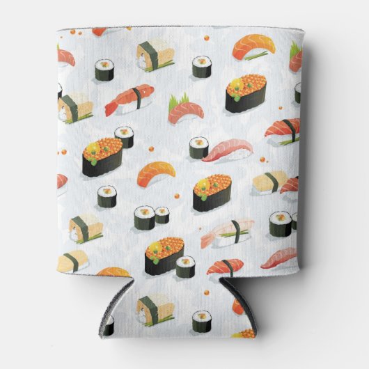 Japans eten: Sushi Pattern Blikjeskoeler (Voorkant)