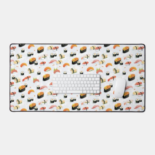 Japans eten: Sushi Pattern Bureaumat (Keyboard & Muis)
