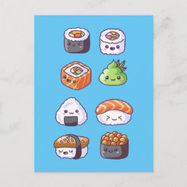 Japans eten sushi roll briefkaart