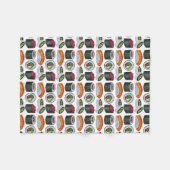 Japans eten Sushi Tuna Roll Salmon Nigiri Fleece Deken (Voorkant (Horizontaal))