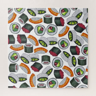 Japans eten Sushi Tuna Rolls Sashimi Nigiri Legpuzzel