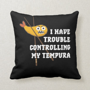 Japans eten Tempura Chopsticks Fried Shrimps Kussen