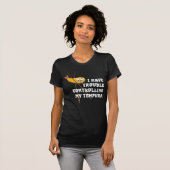 Japans eten Tempura Chopsticks Fried Shrimps T-shirt (Voorkant volledig)
