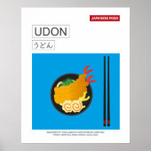 Japans eten Udon Noodles Wall Art Poster (Voorkant)