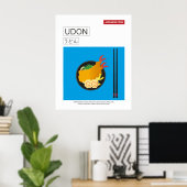 Japans eten Udon Noodles Wall Art Poster (Thuiskantoor)
