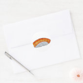 Japans Eten Zalm Nigiri Sushi Restaurant Maki Ronde Sticker (Envelop)