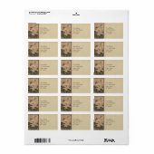 Japans Fabric-adreslabel Etiket (Full Sheet)