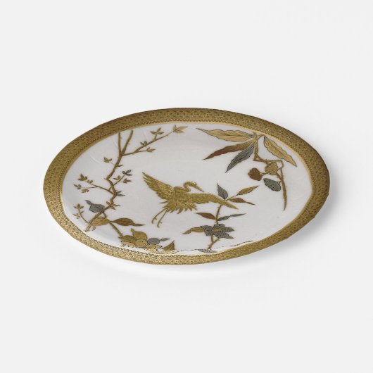  Japans faux goudporseleinen kraan Japandi Papieren Bordje (Gekanteld)