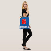 Japans festival geluk met coat Pattern Tote Bag (Op model)