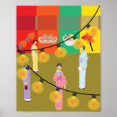 Japans festival 's nachts poster (Voorkant)