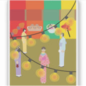 Japans festival 's nachts sticker (Voorkant)