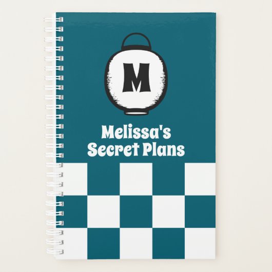 Japans Festivallantaarn met Uw Initiaal Planner (Voorkant)