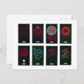 Japans Fireworks-grafisch ontwerp, 19e eeuw Ca Briefkaart (Voorkant / Achterkant)