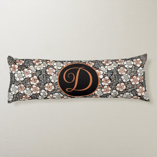 Japans flessenpatroon lichaamskussen (Achterkant)